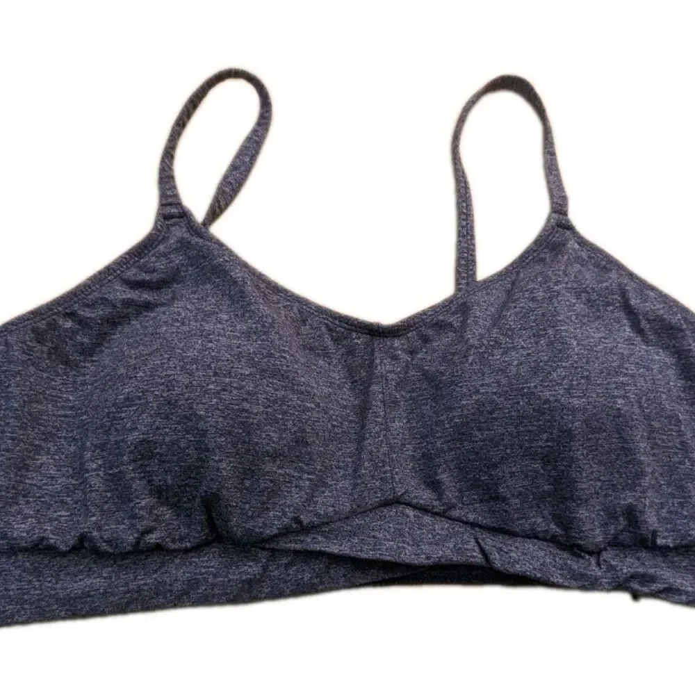 Torrid Curve Women Sports Bra 2 Denim Blue Bralette Wireless Convertible 1506500